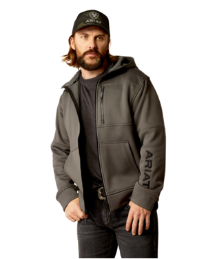 [10051993] SWEATSHIRT, MNS TEK FLEECE 2.0 FULL ZIP HOODIE CHARCOAL HEATHER