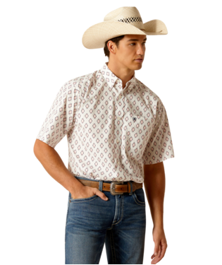 [10048372] MNS TERRANCE SHORT SLEEVE SHIRT WHITE