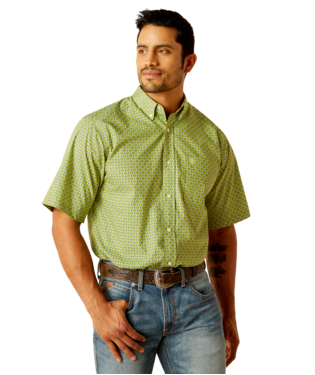 [10048373] MNS TOBY SHORT SLEEVE SHIRT GREEN