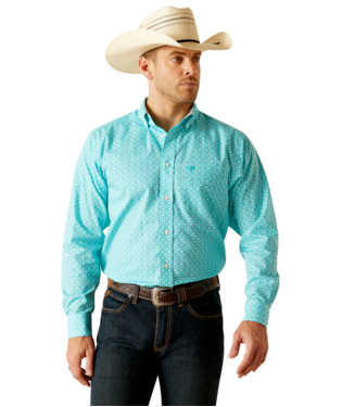 [10048413] MNS WF STANLEY LONG SLEEVE SHIRT PEACOCK BLUE