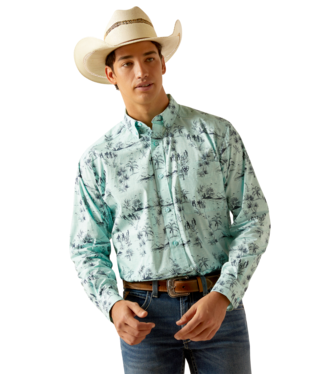 [10048511] MNS PAXTYN LONG SLEEVE SHIRT BLUE TINT