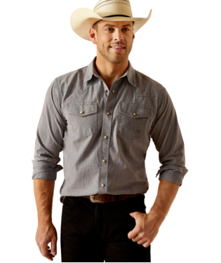 [10048794] MNS JURLINGTON RTRO SNP LONG SLEEVE SHIRT CHAMBRAY BLUE