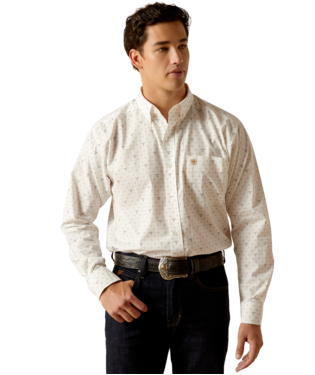 [10051262] MNS EDMOND LONG SLEEVE SHIRT WHITE