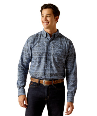 [10051264] MNS EDDIE LONG SLEEVE SHIRT NAVY