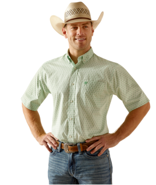 [10051275] MNS DIMITRI SHORT SLEEVE SHIRT CELADON GLASS GREEN