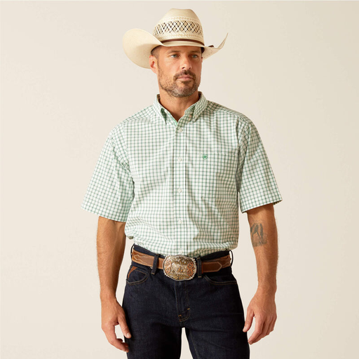 [10051283] MNS PRO DAMIAN SHORT SLEEVE SHIRT WHITE
