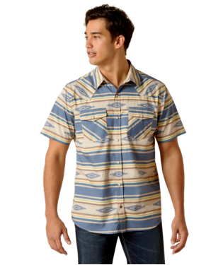 [10051304] MNS HEBASTIAN RETRO SNP SHORT SLEEVE SHIRT SANDSHELL