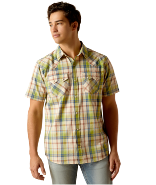 [10051307] MNS HINSTON RETRO SNP SHORT SLEEVE SHIRT SANDSHELL