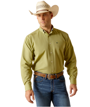 [10051325] MNS WF SOLID PNPNT OXFRD LONG SLEEVE SHIRT SYCAMORE