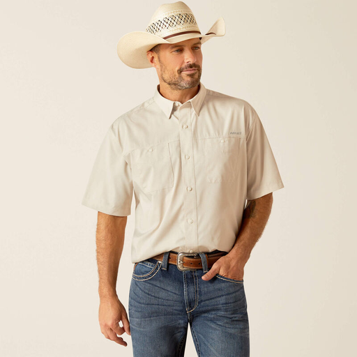 [10051357] MNS 360 AIRFLOW SHORT SLEEVE SHIRT SILVER LINING