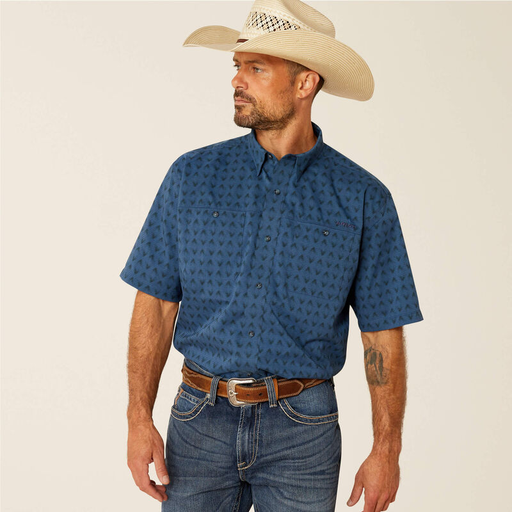 [10051358] MNS 360 AIRFLOW SHORT SLEEVE SHIRT ENSIGN BLUE