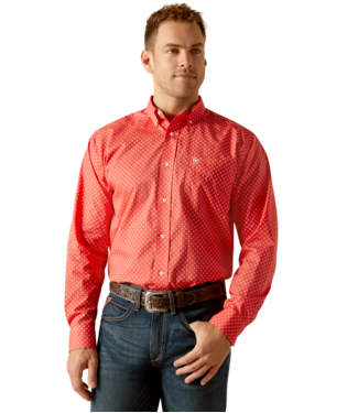 [10051481] MNS WF WILKIE LONG SLEEVE SHIRT CAYENNE