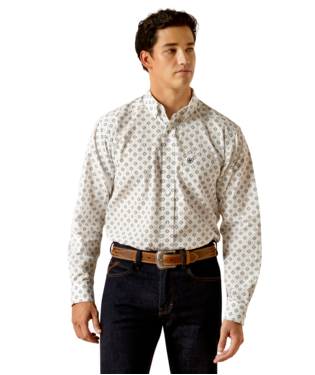 [10051510] MNS ROCCO LONG SLEEVE SHIRT WHITE