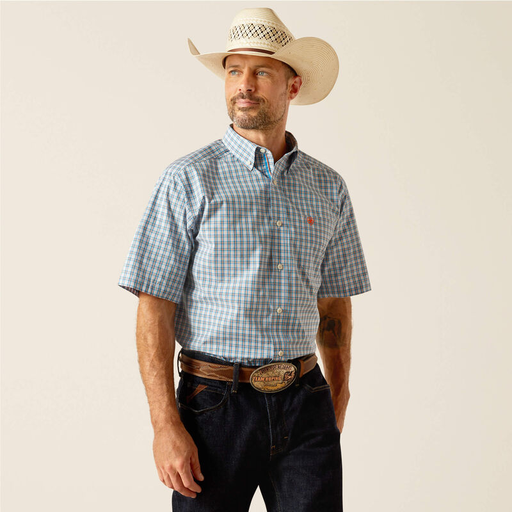 [10051515] MNS PRO RICHARD SHORT SLEEVE SHIRT BLUE