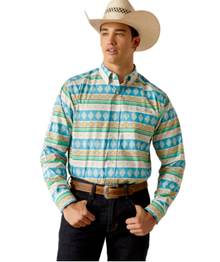 [10051523] MNS TEAM CHRISTIAN LONG SLEEVE SHIRT MOROCCAN BLUE