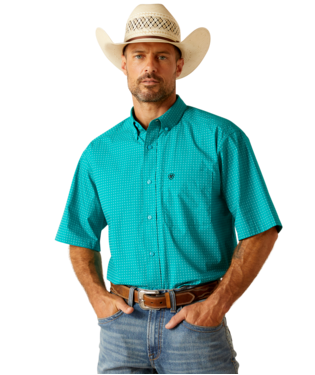 [10051527] MNS JUDD SHORT SLEEVE SHIRT TURQUOISE