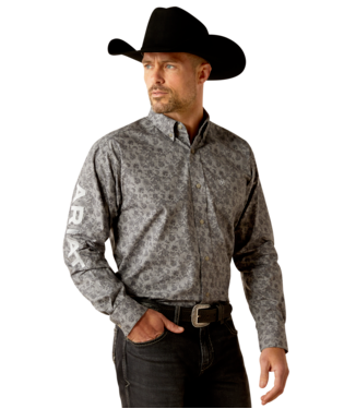 [10051987] MNS TEAM KENDALL LONG SLEEVE SHIRT GREY/LIGHT GREY