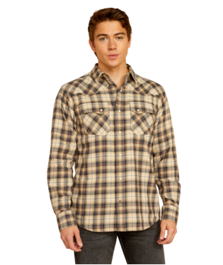 [10052317] MNS HOLIN RETRO SNP LONG SLEEVE SHIRT SANDSHELL