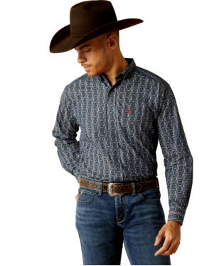 [10052358] MNS ROCHARD LONG SLEEVE SHIRT CHAMBRAY BLUE