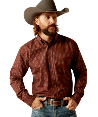 [10052369] MNS SEABROOK LONG SLEEVE SHIRT BROWN