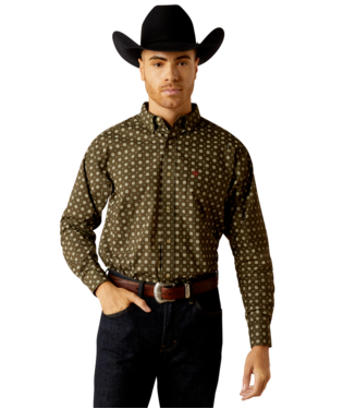 [10052371] MNS SHEP LONG SLEEVE SHIRT DEEP GREEN