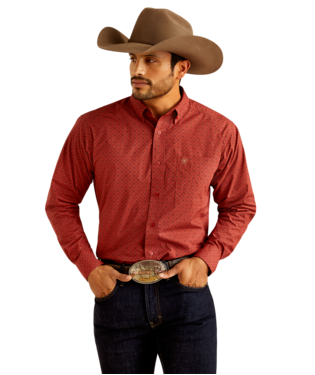 [10052372] MNS SANDERS LONG SLEEVE SHIRT RED