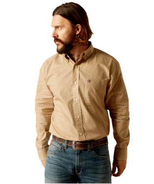[10052373] MNS SCHAFFER LONG SLEEVE SHIRT KHAKI