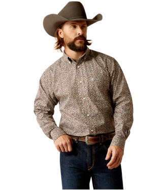 [10052376] MNS WF GERARD LONG SLEEVE SHIRT BROWN