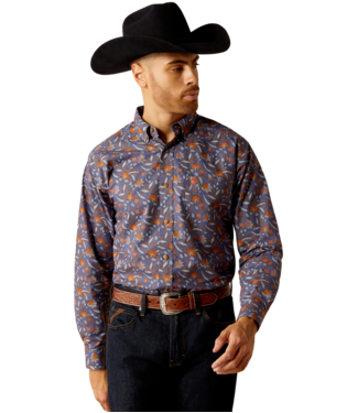 [10052615] MNS TY LONG SLEEVE SHIRT DARK BLUE