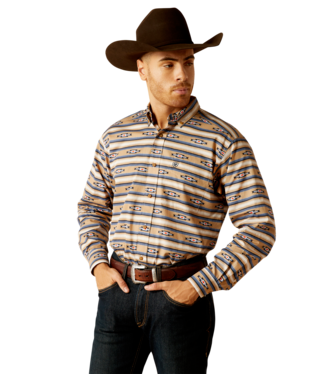 [10052616] MNS TRACE LONG SLEEVE SHIRT KHAKI