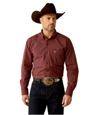 [10053871] MNS PRO PAVEL LONG SLEEVE SHIRT BURGUNDY