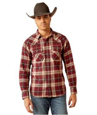 [10053879] MNS HARLEE RETRO RETRO SNP LONG SLEEVE WINDSOR WINE