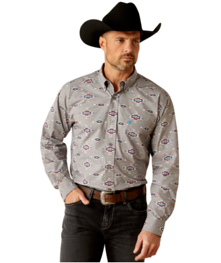 [10053896] MNS JARROD LONG SLEEVE SHIRT GREY