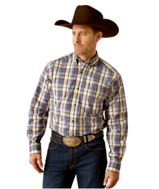 [10054042] MNS PRO CAMERON LONG SLEEVE SHIRT GREY BLUE