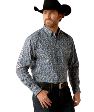 [10054057] MNS TEAM ORLANDO LONG SLEEVE SHIRT BLUE/TAN