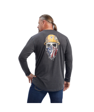[10041426] MNS RBR WKMN BN FR THS LONG SLEEVE T SHIRT CHARCOAL HEATHER