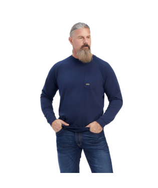 [10041489] MNS REBAR CTNSTR LONG SLEEVE T SHIRT NAVY