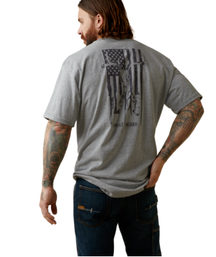 [10043828] MNS REBAR CTST AMRCN OTDRS SHORT SLEEVE T SHIRT HEATHER GREY