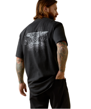 [10043829] MNS REBAR CTST ANVIL FORCE SHORT SLEEVE T SHIRT CHARCOAL HEATHER