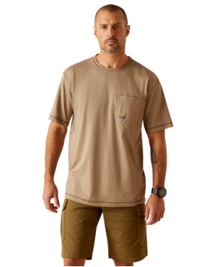 [10048824] MNS REBAR WORKMAN SHORT SLEEVE T SHIRT BRINDLE HEATHER