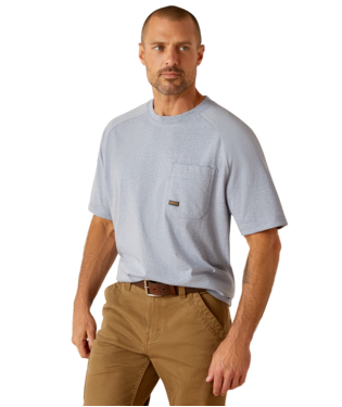 [10048889] MNS RBR COTTON STRONG SHORT SLEEVE T SHIRT INFINITY HEATHER
