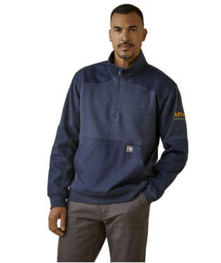 [10046402] MNS RBR WKMN DCNV 1/4 ZIP SWEATSHIRT NAVY HEATHER