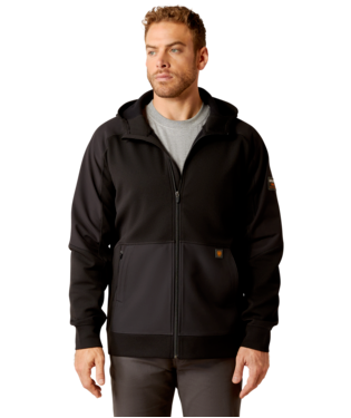 [10046405] MNS REBAR WORKTEK RNFRCD FULL ZIP HOODIE BLACK
