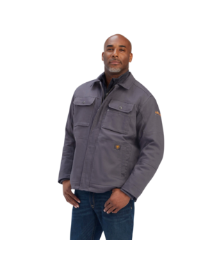 [10041505] MNS REBR DURACNVS SHERPA-LINED JACKET CT REBAR GREY