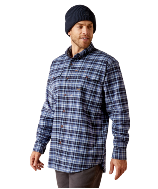 [10046639] MNS RBR FLANNEL DRSTR LONG SLEEVE WORK SHIRT ALLURE PLAID
