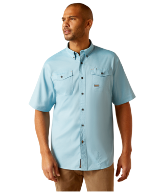 [10048865] MNS RBR MD TGH VTTK DRST SHORT SLEEVE WORK SHIRT BLUEJAY