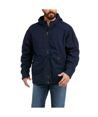 Ariat Men's FR DuraLight Stretch Canvas Jacket- Navy
