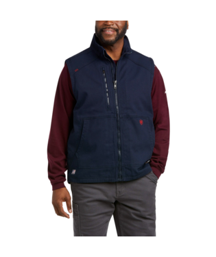 MNS FR DRALHT STRCH CNVS INSULATED VEST IRON NAVY