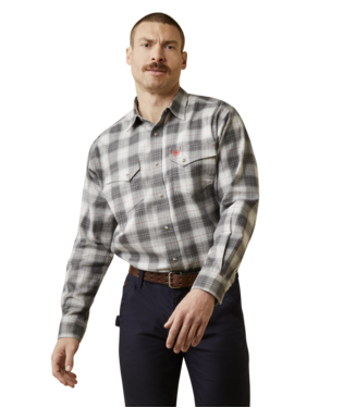 [10046540] MNS FR COGBURN LONG SLEEVE WORK SHIRT CHARCOAL GREY