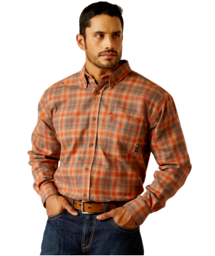 MNS FR OLYMPIC LONG SLEEVE WORK SHIRT KHAKI